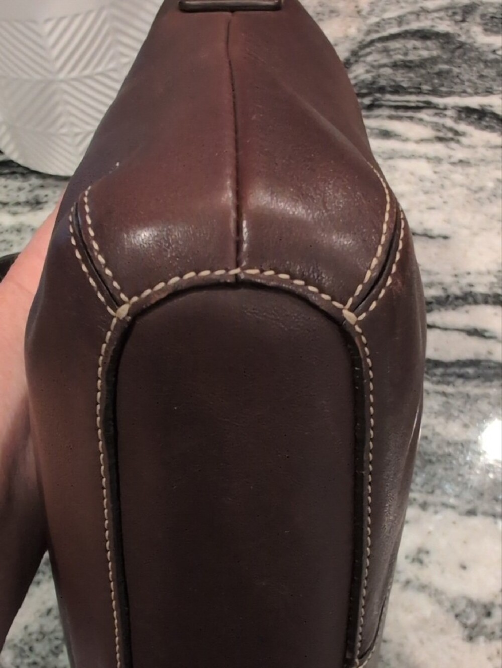 Coach Soho Dark Brown Smooth Leather Hobo Crossbody Bag - VINTAGE - Picture 6 of 12